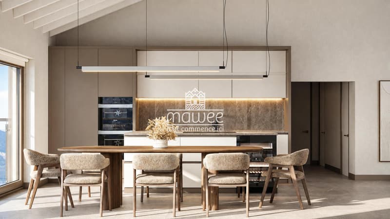 Un appartement neuf avec terrasse et vue sur les montagnes ! (10)