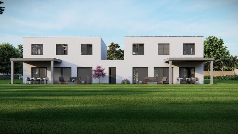 Villa jumelée neuve au centre de Courtedoux (1)