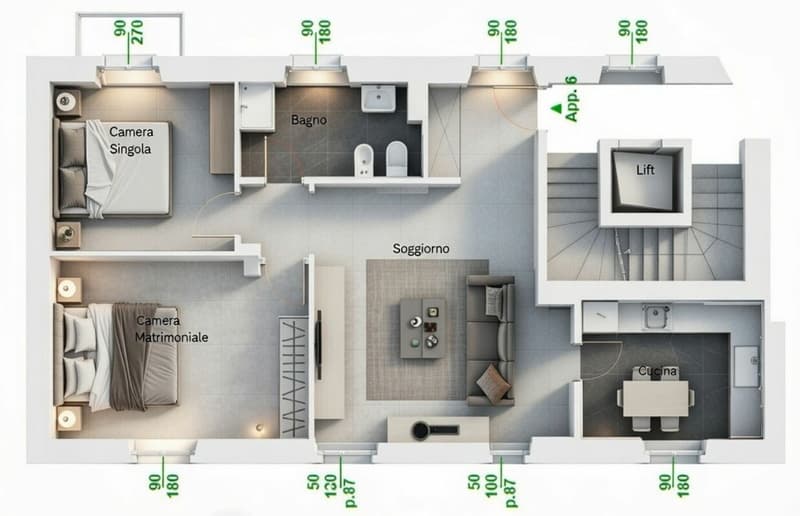 3.5 locali ristrutturato con balcone (2)