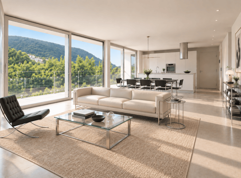 Appartamento con terrazza e splendida vista su Lugano e le montagne (2)