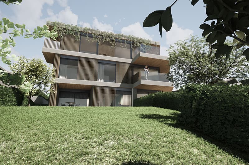 Bellissimo 3.5 locali di nuova costruzione con giardino a Pregassona (1)