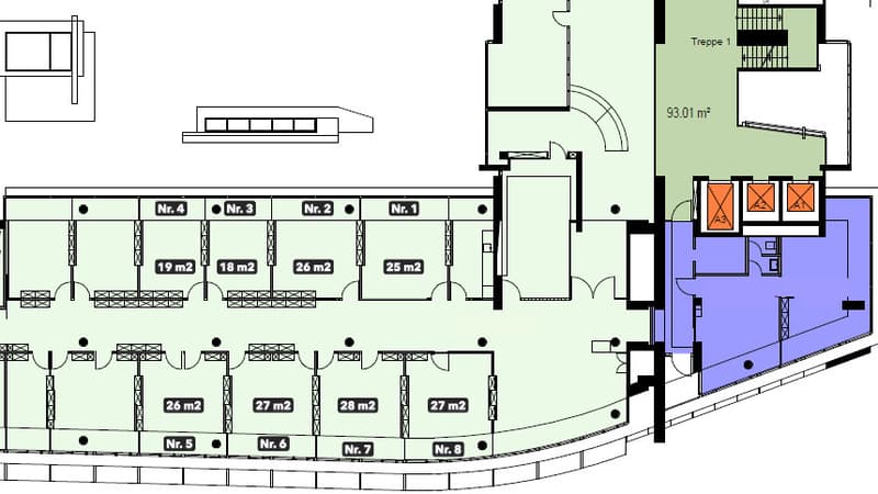 Büroflächen, ab 18m2 - beim Bahnhof SBB (2)