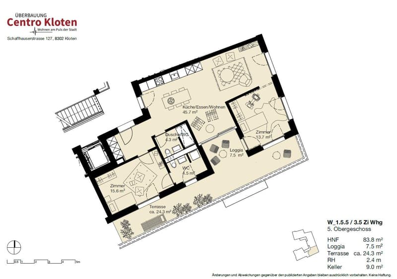 3.5 Zimmerwohnung in Kloten (11)