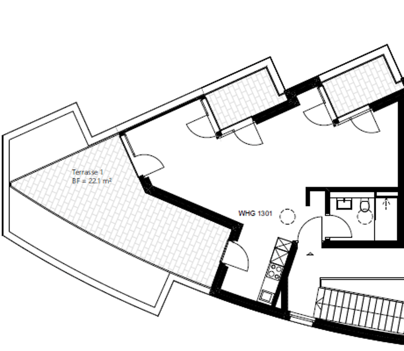 Moderne 1.5-Zimmer-Neubauwohnung mit grosser Terrasse in Zürich-Affoltern (6)