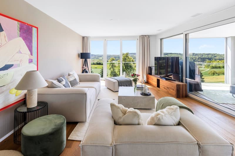 Exklusive 3.5-Zimmer-Wohnung mit unverbaubarer Weitsicht und sonniger Loggia in Uitikon (5)