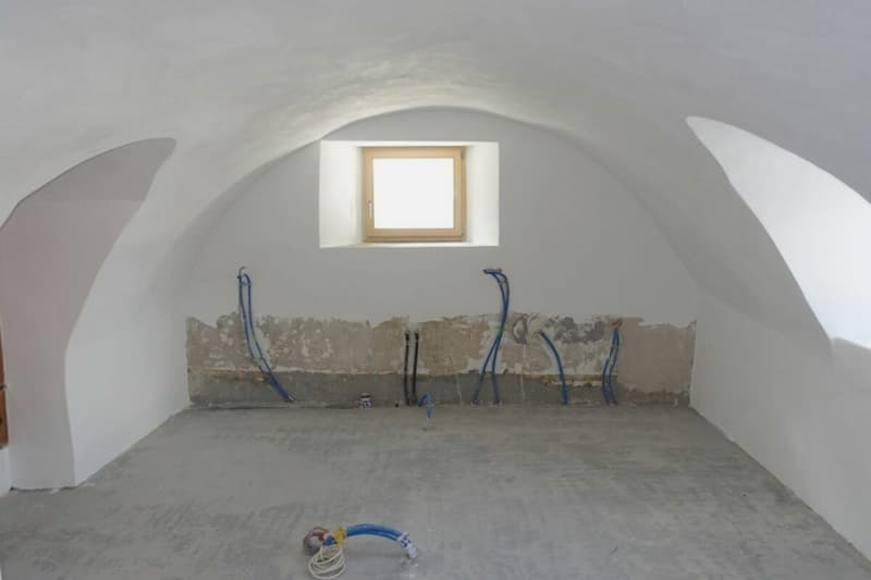 Die Küche der Wohnzimmer in der 7½-Zimmer-Wohnung im Haupthaus