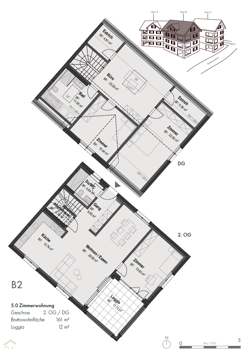 Erstvermietung einer exklusiven 5-Zimmer-Maisonettewohnung in Kaltbrunn (14)