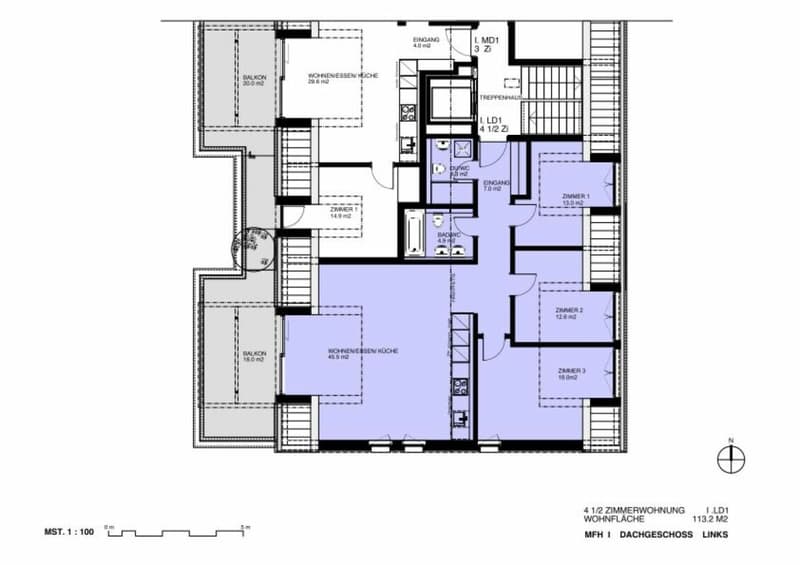 Sonnige 4.5-Zimmer-Dachwohnung mit Eigentumswohnungsstandard (11)