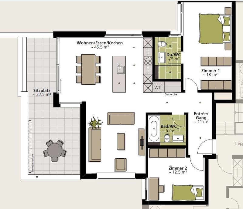 Eine Perle mit Seesicht – stilvolle 3½-Zimmer-Wohnung (10)