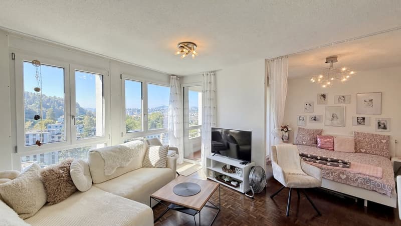 Charmante 2.5-Zimmer-Dachwohnung mit Panoramablick in St. Gallen (3)
