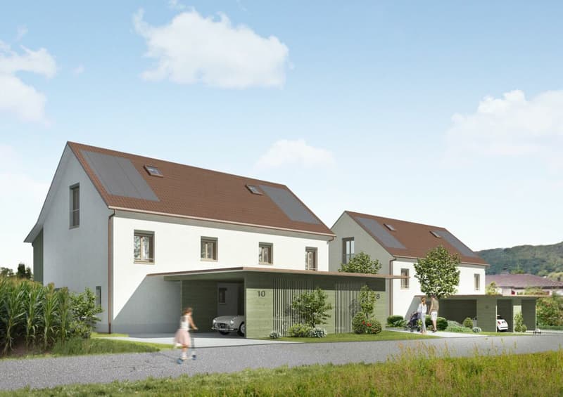 Exklusive 7.5-Zimmer-Doppelhaushälfte mit Gartenparadies und Aussicht (4)