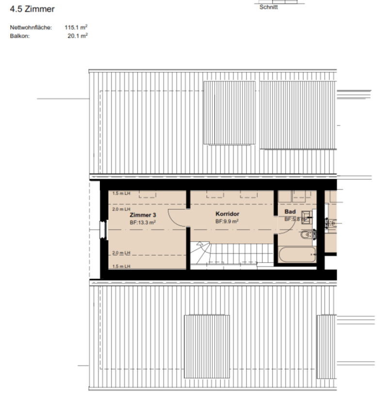 Helle moderne 4.5-Maisonette Dachwohnung (11)