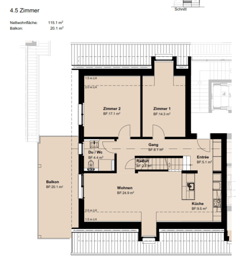 Helle moderne 4.5-Maisonette Dachwohnung (10)