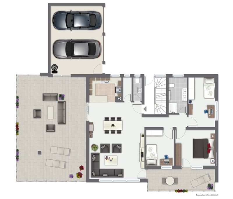 Jeune & Intelligent - Maison de 2 Familles avec Appartement pour Parents à Weizen (40)