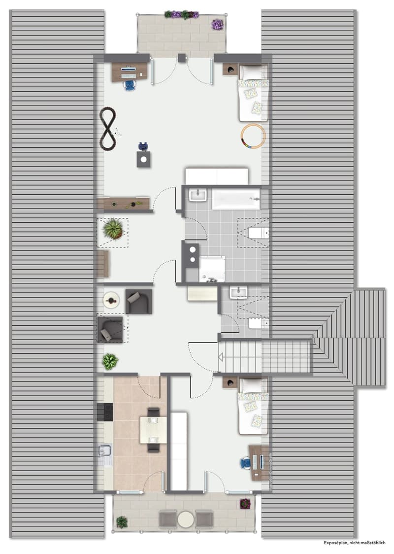 Vivre avec une vue : maison unifamiliale avec annexe et terrasse de rêve dans le vert à Hohenfels (26)