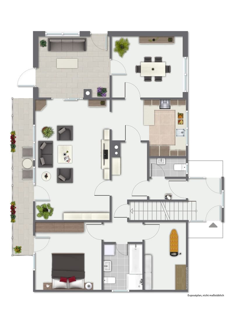Vivre avec une vue : maison unifamiliale avec annexe et terrasse de rêve dans le vert à Hohenfels (25)