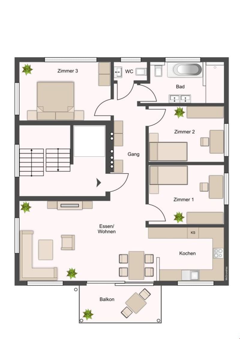 Grundriss Wohnung