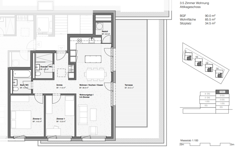Attraktive 3.5-Zimmer Attikawohnung in Stadtnähe zu vermieten (18)