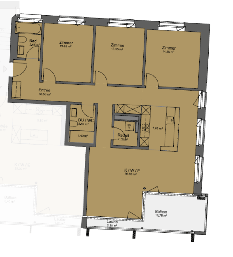 Seewiese - Wunderschöne 4.5-Zimmer Hochparterrewohnung zu vermieten (15)