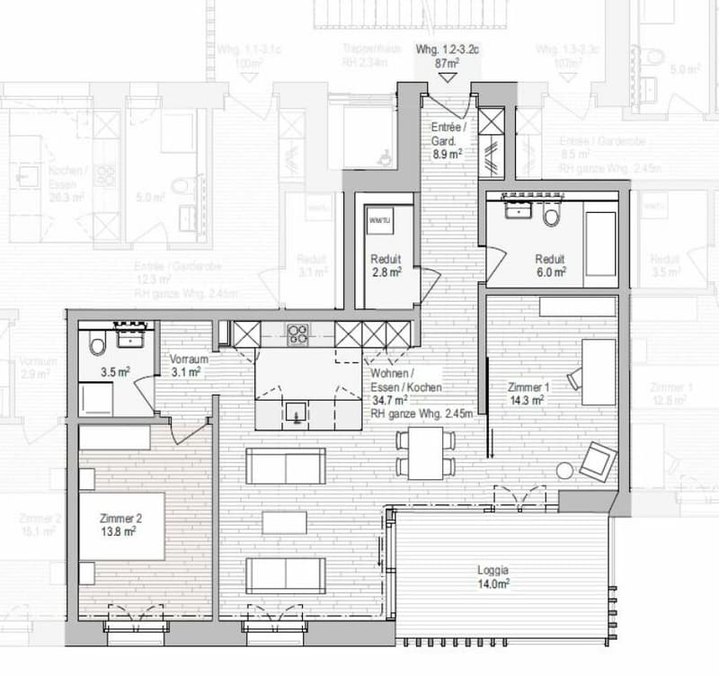3.5-Zimmerwohnung- zentrales Wohnen mit hohem Ausbaustandard (13)