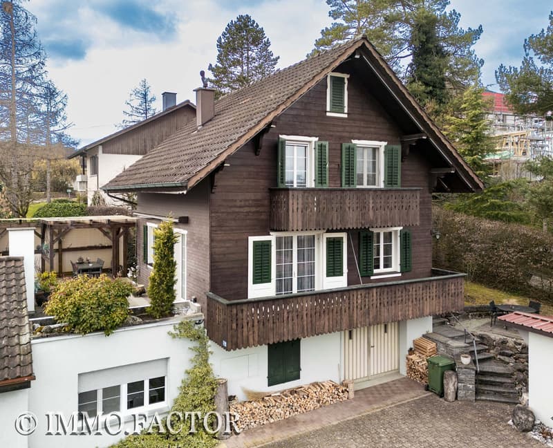 Bezauberndes Ensemble aus Chalet, Bungalow, Ateliergebäude & Schopf (3)