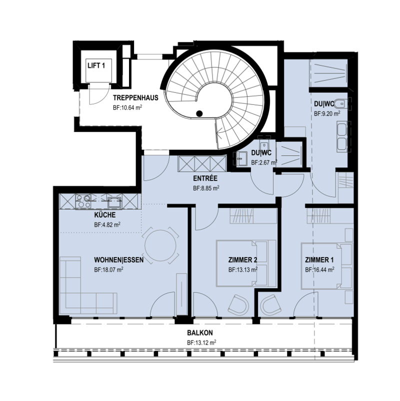 Moderne 3.5-Zimmer-Wohnung, in Arosa (Zweitwohnung) (7)