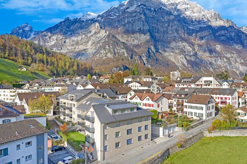 Moderne 2.5-Zimmer-Wohnung mit Bergpanorama in Glarus (2)