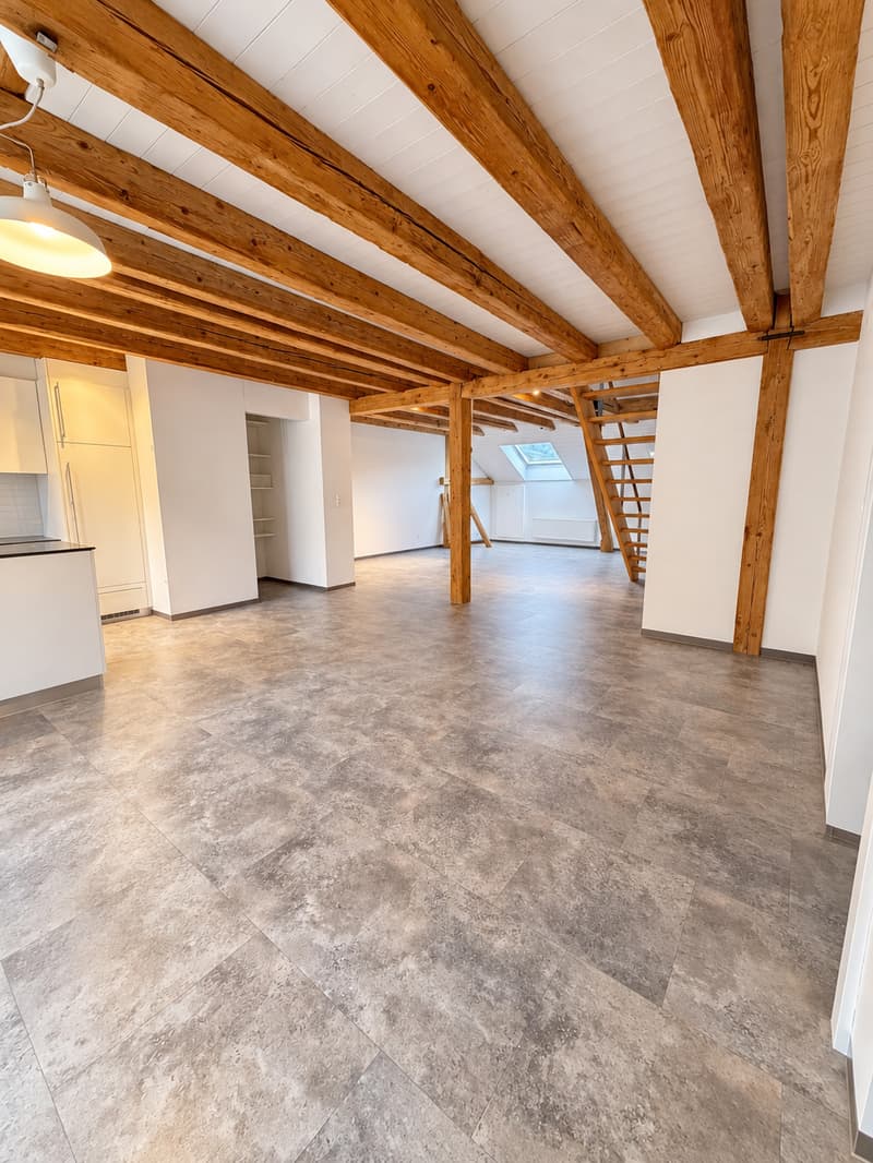Charmante 3-Zimmer-Dachwohnung mit Bergblick in Glarus (1)