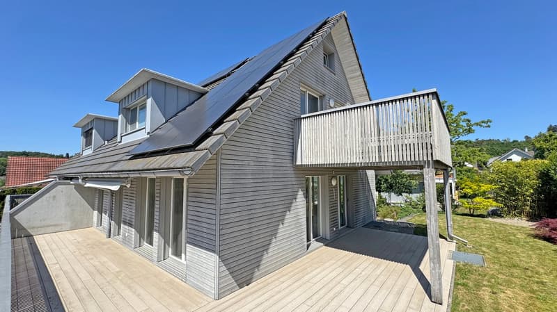 modernes Klima-Holzhaus 6½-Zimmer, mit PV-Anlage, Doppelgarage und sonnigem Garten (3)