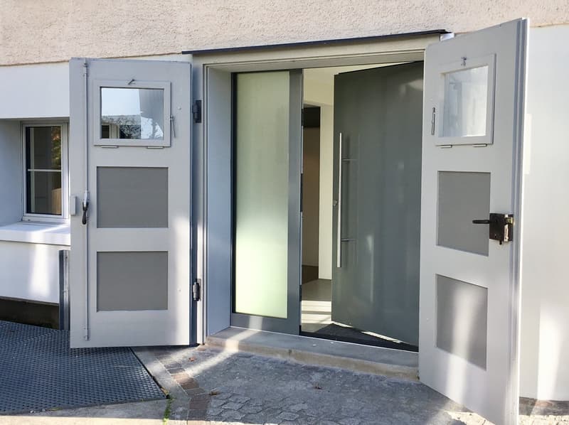 Wohnen am Bach , loftartiger Neubau im Altbau; Wohnen auf zwei Etagen (3)