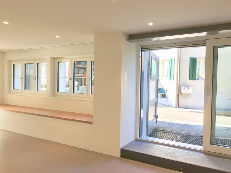 Wohnen am Bach , loftartiger Neubau im Altbau; Wohnen auf zwei Etagen (8)