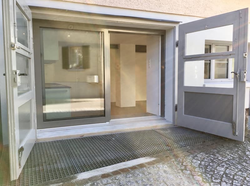 Wohnen am Bach , loftartiger Neubau im Altbau; Wohnen auf zwei Etagen (9)