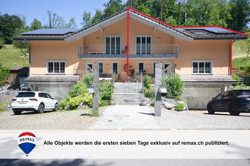 5.5 Zimmer Doppel-EFH Familienfreundliches wohnen in Naturnähe in Kobelwald (1)