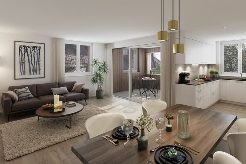BEZUGSBEREIT AB DEZEMBER 2026! Landwohnen in Stadtnähe: Neubauwohnungen im Herzen des Dorfes Wermatswil (14)
