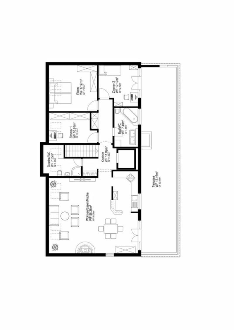 Grundriss Wohnung