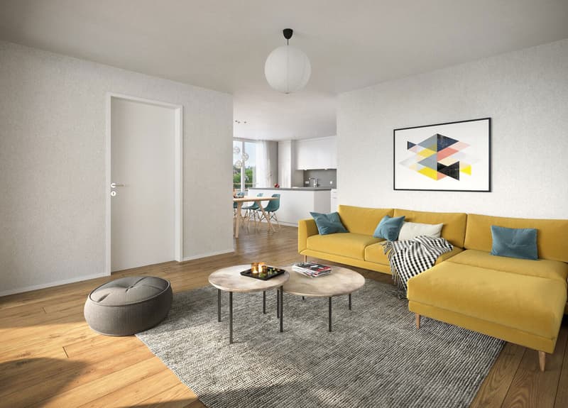 Moderne 4.5-Zimmer-Wohnung mit Balkon und Blick ins Grüne (3)