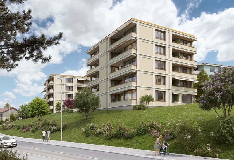 Moderne 4.5-Zimmer-Wohnung mit Balkon und Blick ins Grüne (2)