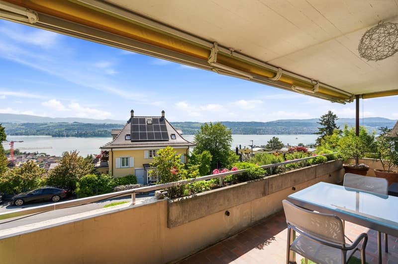 Aussicht vom Balkon aus