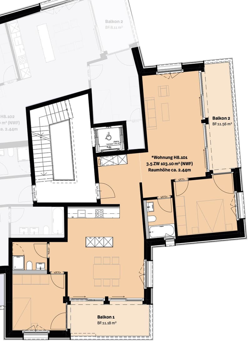 Haus 8, Whg. 201