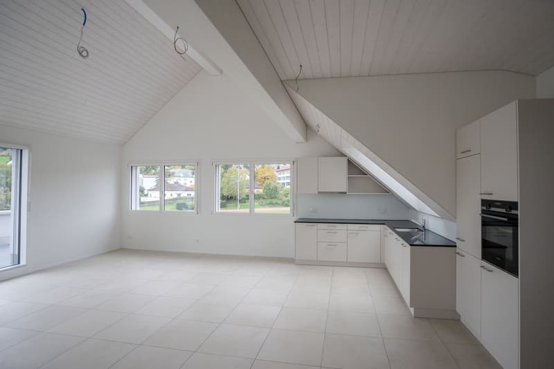 Grosse neue Dachwohnung an zentraler Lage mit Bergsicht, Garage inbegriffen (5)