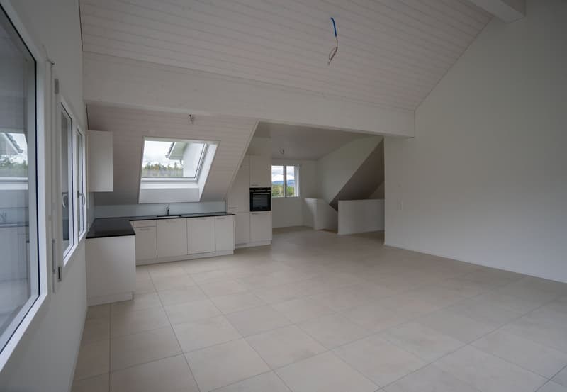 Grosse neue Dachwohnung an zentraler Lage mit Bergsicht, Garage inbegriffen (7)