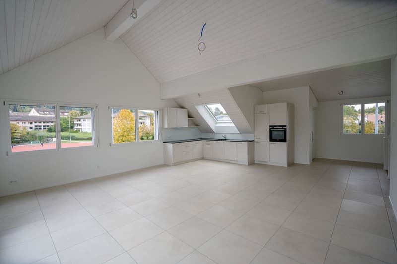 Grosse neue Dachwohnung an zentraler Lage mit Bergsicht, Garage inbegriffen (6)