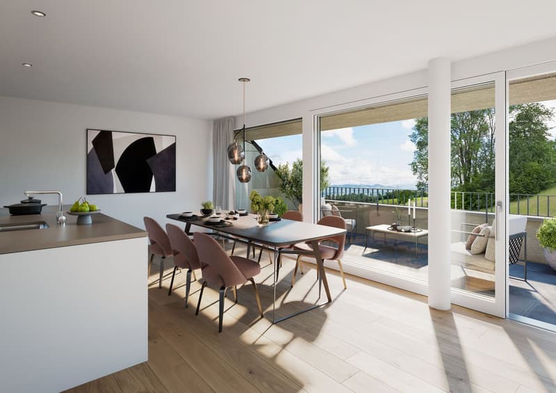 Grosse neue 5½-Zi.Dachmaisonettewohnung zu verkaufen an schöner Aussichtslage (5)