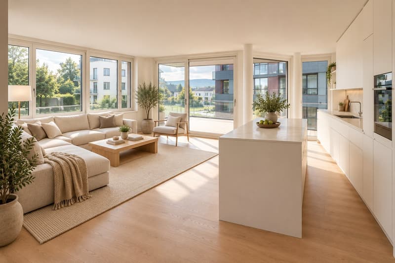 Traumhafte 4.5 Zimmer-Neubau-Gartenwohnung im Eigentumsstandard (2)