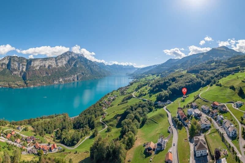 Weiler mit Gästehaus und Blick auf den Walensee (18)