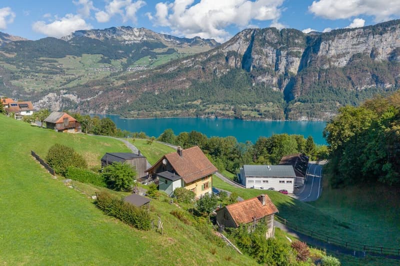 Weiler mit Gästehaus und Blick auf den Walensee (17)