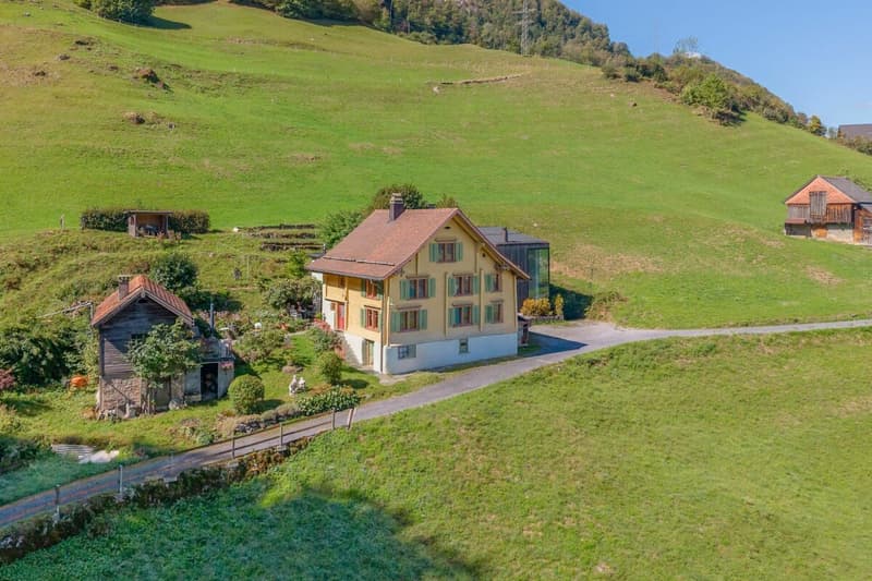 Weiler mit Gästehaus und Blick auf den Walensee (3)