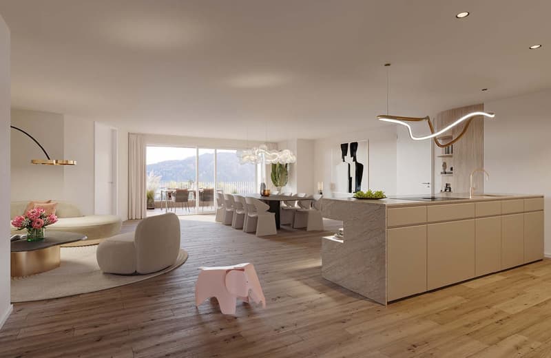 Stilvolle 4.5-Zimmer-Eigentumswohnung mit Südausrichtung und Pilatusblick (3)