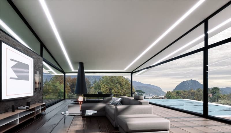 Spettacolare progetto di villa vista lago con box 6 auto (4)
