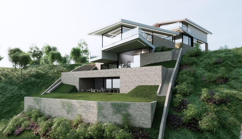 Spettacolare progetto di villa vista lago con box 6 auto (2)